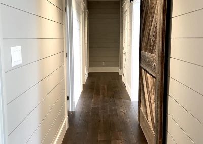Hallway with Barn Sliding door